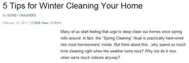 5 tips for winter cleaning your home